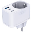 3MK Hyper Comfort Charger 30W 1xUSB-A 2xUSB-C 1xSchuko PD QC3.0 white