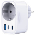 3MK Hyper Comfort Charger 30W 1xUSB-A 2xUSB-C 1xSchuko PD QC3.0 white