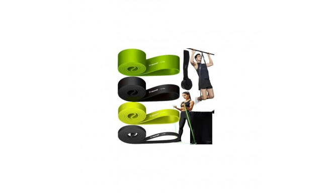 Trizand Powerband 24305 different resistance levels in a multi-colored set of 4 pcs.