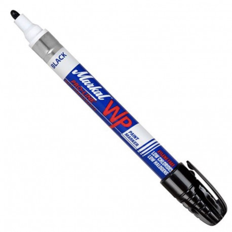Paint marker for wet surfaces, black