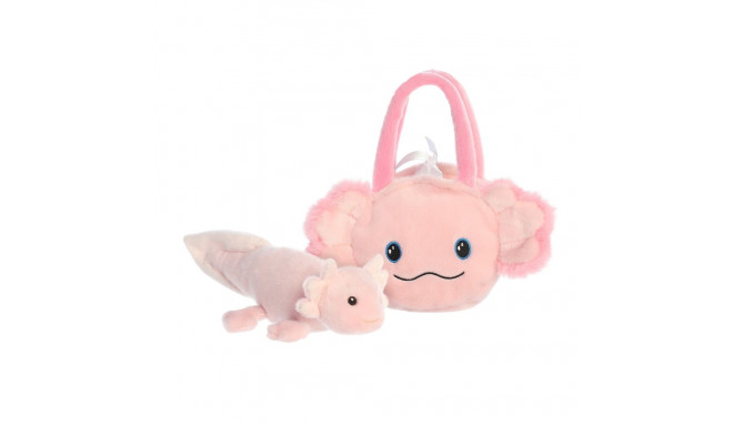 AURORA Fancy Pals plush toy axolotl in a bag, 20 cm