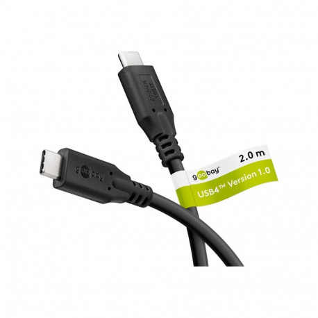 Goobay USB-C kaabel, USB4, 100 W, 20 Gbit/s, Power Delivery, 2 m, 74197