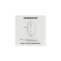 Logitech Pebble 2 M350s Wireless Mouse, RF Wireless + Bluetooth, 4000 DPI, Tonal White