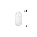 Logitech Pebble 2 M350s Wireless Mouse, RF Wireless + Bluetooth, 4000 DPI, Tonal White