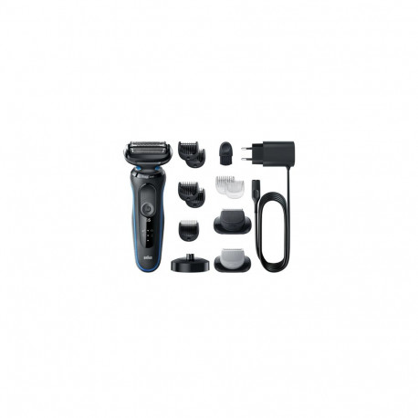 Braun Shaver 51-B4650cs Operating time (max) 50 min Wet & Dry Black/Blue
