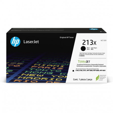 Tooner HP 213X W2130X Black/must suuremahuline 9000lk Color LaserJet Enterprise 5700dn, 6700dn, 6701
