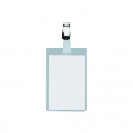 Nimesildihoidja trakskinnitusega vertikaalne, 90 x 60mm,  25 tk