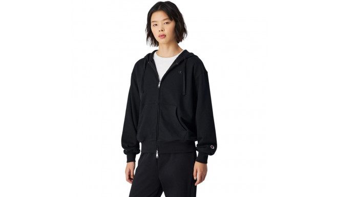 Bluza damska Champion Full Zip Hoodie Sweatshirt czarna 117787 KK001 XS