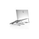 Choetech stand multifunctional station for laptop PD / USB-C HDMI (4K / 30Hz) / 2xUSB-A / 1xUSB-C / 