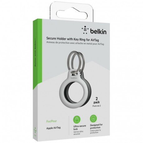 Belkin võtmehoidja Apple AirTagile, must/valge MSC002btH35