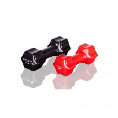 Hantel GYMSTICK Studio dumbbell 3 kg, punane