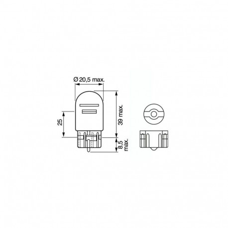 Bosch W21/5W 12V W3x16q Pure Light