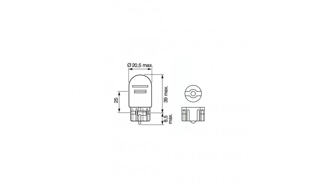 Bosch W21/5W 12V W3x16q Pure Light