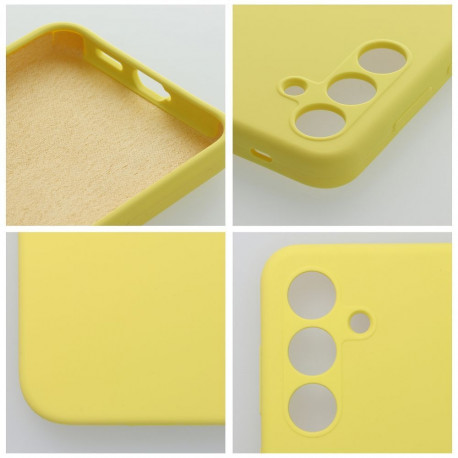 Case for Motorola G35 5G Silicone 2mm (camera protection) yellow