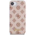 Guess Peony Script Logo MagSafe iPhone 16e Case - Brown