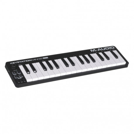 M-AUDIO Keystation Mini 32 MK3 MIDI-klaviatuur 32 klahvi USB must, valge