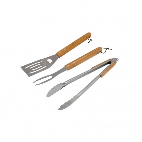 BBQ ACCY UTENSIL KIT WOODX3PCS