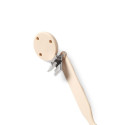 Babyono soother holder silicone beige1469/03
