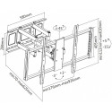 TV wall mount 60-100 inches LED/LCD 80kg swivel tilt