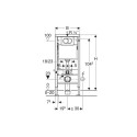 FRAME IN WALL DELTA TANK CHROME BUTTON