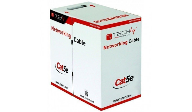 Techly F/UTP hankkaabel Cat.5E CCA 305m solid välitingimustesse must ITP8-RIS-0305LO