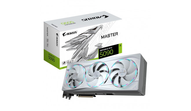 GIGABYTE AORUS GeForce RTX 5090 MASTER ICE 32G Graphics Card - 32GB GDDR7, 512bit, PCI-E 5.0, 2655MH