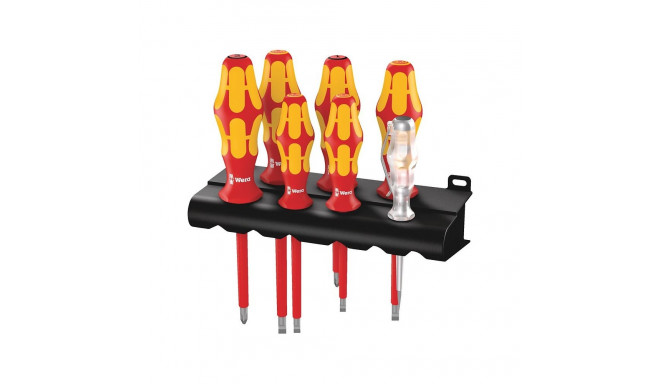 Screwdriver set KRAFTFORM 100+phase tester+hanger