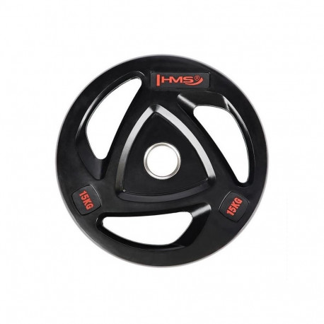 HMS Fitness TOX15 1 tk kummikattega Olympic raskusketas