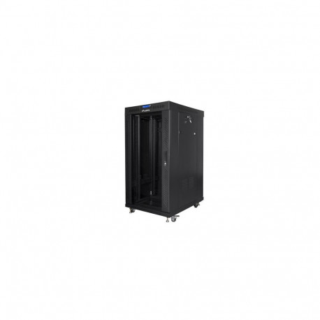 Lanberg FF01-6822-12BL rack cabinet 22U Freestanding rack Black
