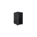 Põrandal seisev rack-kapp 19" 22U 600x800 must LCD klaasuksega Lanberg (flat pack) V2 Põrandal seisev rack-kapp 19" 22U 600x800 must LCD klaasuksega Lanberg (flat pack) V2