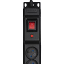 Activejet COMBO 12 socket power strip 1,5m black