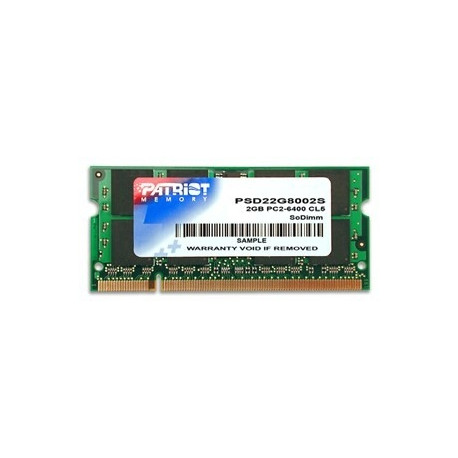 Patriot Memory DDR2 2GB CL5 PC2-6400 (800MHz) SODIMM memory module