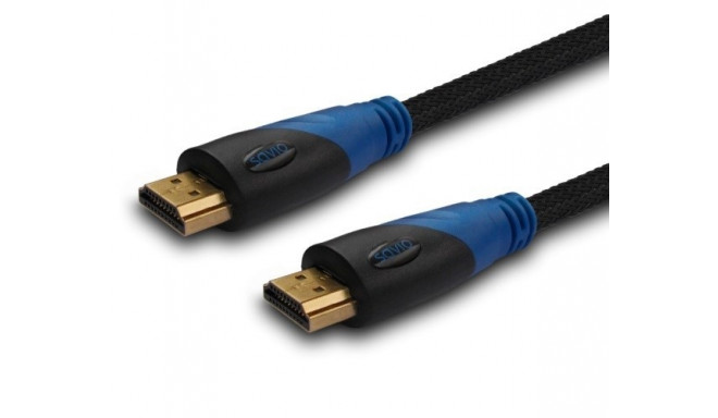 Savio CL-48 HDMI cable 2 m HDMI Type A (Standard) Black,Blue