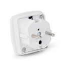 Gembird A-AC-UKEU-001 toitepistiku adapter tüüp G (UK) tüüp F valge