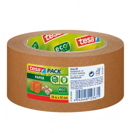 Paberist pakketeip 50m:50mm, pruun