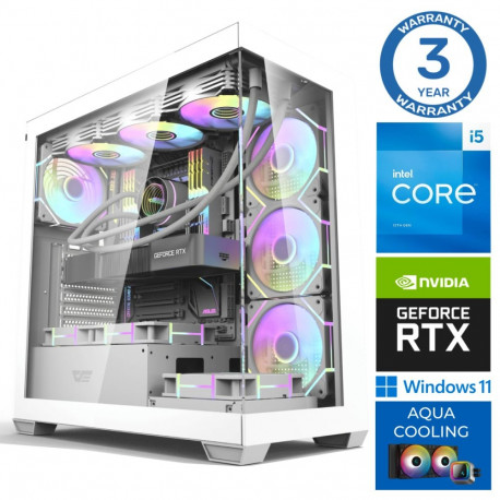 INTOP AQUA i5-14400F 32GB DDR5 1TB SSD M.2 NVME+2TB RTX5060Ti 16GB WIN11