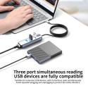 PremiumCord Adapter USB-C to Gigabit 10/100/1000Mbps + 3x USB3.2 connector