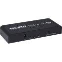 PremiumCord HDMI switch 3:1 metal with remote control and power adapter
