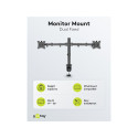 Dual Monitor Mount Flexfor monitors 17 - 32 inches (43-81 cm)