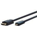 ClickTronic HQ OFC HDMI male  micro HDMI male, gold platted, HDMI HighSpeed with Ethernet 1m