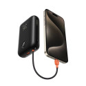 VEGER powerbank 30000 mAh with built-in cables Type C / Lightning PD QC3.0 35W K3 (W3018) black