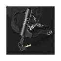 Rockbros 3230002001 bicycle lock with combination and key - black