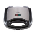 Adler | Sandwich maker | AD 3015 | 750  W | Number of plates 1 | Number of pastry 2 | Black