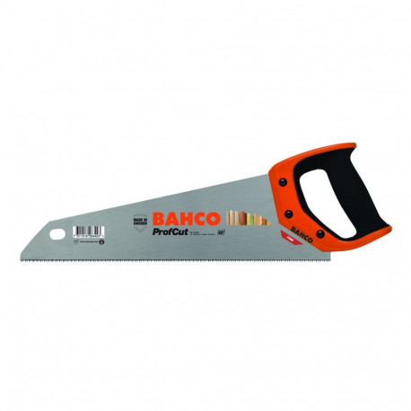 Bahco ProfCut handsaw – 15" (380mm) blade, 11 TPI XT-GT hardpoint teeth, ergonomic rubber grip handl