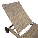 Deck chair WICKER cappuccino