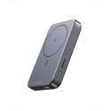 "10000mAh Mini Powerbank Wireless 20W with MagSafe grey"