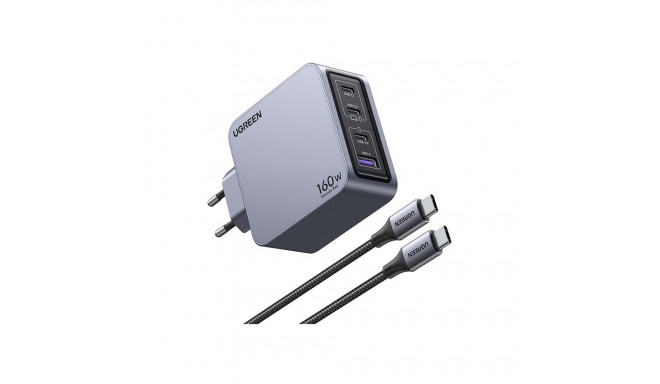 UGREEN Nexode Pro 160W GaN laadija koos USB-C kaabliga