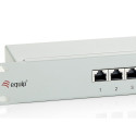 "Equip Patchpanel 16x RJ45 Cat6 19"" FTP 1HE ISO/IEC hellgrau"