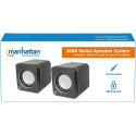 "MANHATTAN 2600 Series Stereolautsprecher ber 3.5 mm-Klinkenstecker Strom ber USB-A kompaktes Format