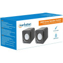 "MANHATTAN 2600 Series Stereolautsprecher ber 3.5 mm-Klinkenstecker Strom ber USB-A kompaktes Format